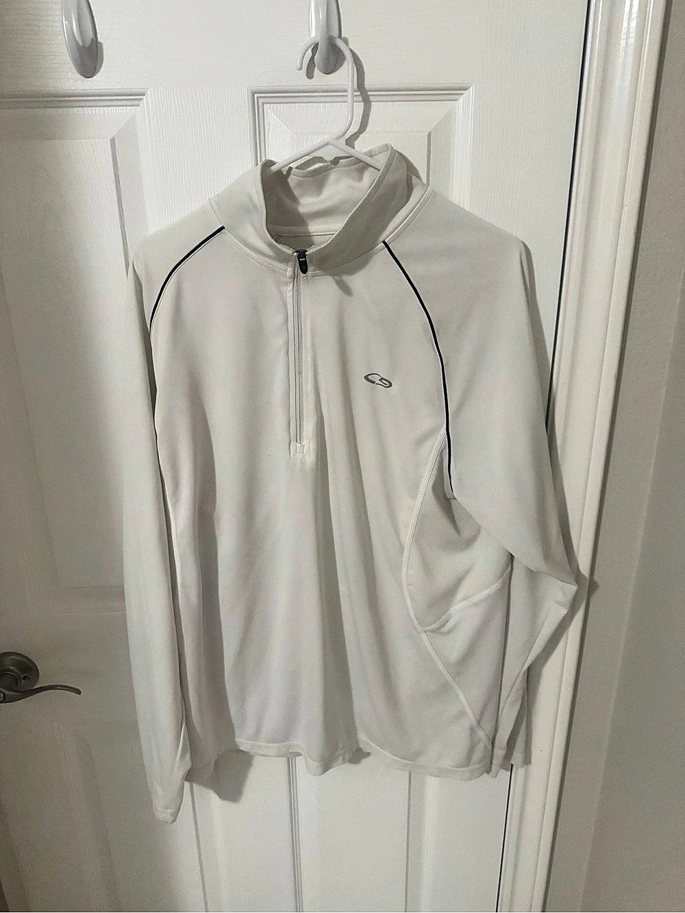 Champion White Zip-Up Athletic Jacket